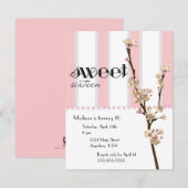 Cherry Blossom Sweet 16 Uitnodiging (Voorkant / Achterkant)