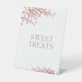 Cherry Blossom Sweet Treat Pedestal Sign Reclamebord Met Voetstuk (Voorkant)
