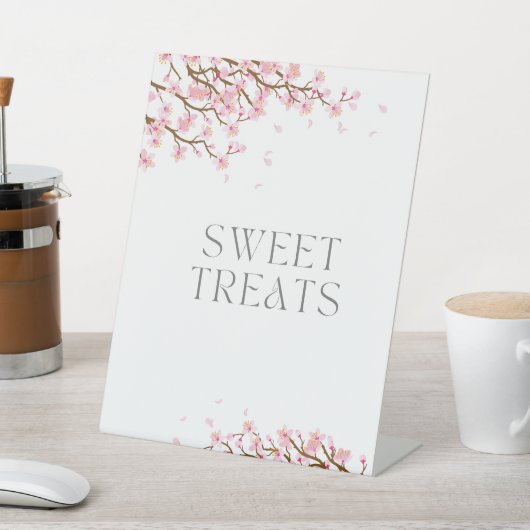 Cherry Blossom Sweet Treat Pedestal Sign Reclamebord Met Voetstuk (Insitu)