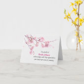 Cherry Blossom Sympathie Kaart (Gele Bloem)