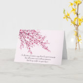 Cherry Blossom Sympathy Card Kaart (Gele Bloem)