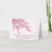 Cherry Blossom Sympathy Card Kaart (Voorkant)