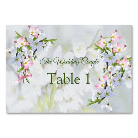 Cherry Blossom Table cards Kaart (Voorkant)