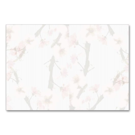 Cherry Blossom Table Kaart (Achterkant)