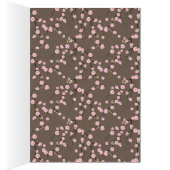 Cherry Blossom Tafelnummer Kaart (Binnen (Rechts))