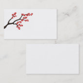Cherry Blossom takontwerp in roze visitekaartje (Voorkant / Achterkant)
