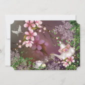 Cherry Blossom Tea Party Uitnodigingen (Achterkant)