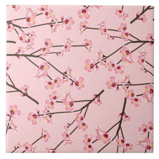 Cherry Blossom Tegeltje (Voorkant)