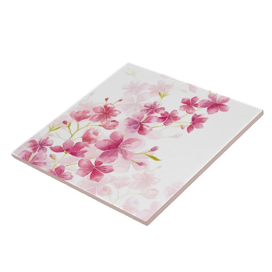 Cherry blossom tegeltje (Zijkant)