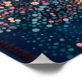 Cherry Blossom Temple in pointillistische stijl Poster (Hoek)