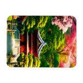 Cherry Blossom Temple Magneet (Horizontaal)