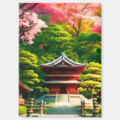 Cherry Blossom Temple Magneet (Voorkant)
