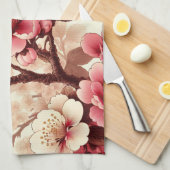 Cherry Blossom Theedoek (Quarter Fold)