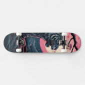 Cherry Blossom Tiger Japanse kunst Persoonlijk Skateboard (Horizontaal)