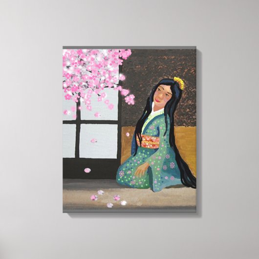 Cherry blossom time canvas afdruk (Voorkant)