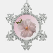 Cherry Blossom Tin Sneeuwvlok Ornament (Voorkant)