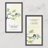 Cherry Blossom Tortelduifjes Sakura Flowers Branch Visitekaartje (Voorkant / Achterkant)