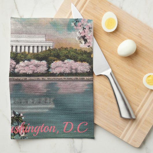 Cherry Blossom Towel Theedoek (Quarter Fold)