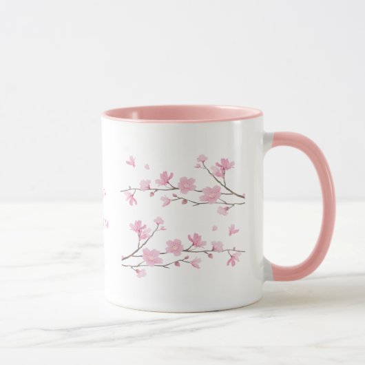 Cherry Blossom - Transparant Mok (Rechts)