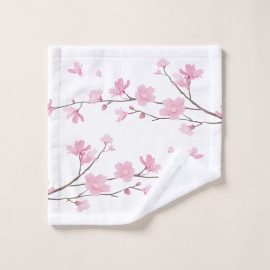 Cherry Blossom - Transparante achtergrond Bad Handdoek (Wasdoekje)