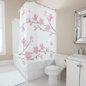 Cherry Blossom - transparante achtergrond Douchegordijn (In situ)