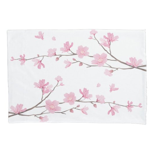 Cherry Blossom - Transparante achtergrond Kussensloop (Voorkant)