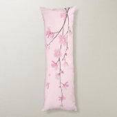 Cherry Blossom - Transparante achtergrond Lichaamskussen (Achterkant (Verticaal))