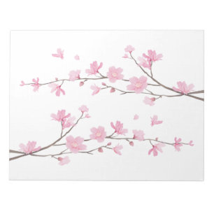 Cherry Blossom - transparante achtergrond Notitieblok