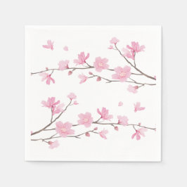 Cherry Blossom - transparante achtergrond Servet