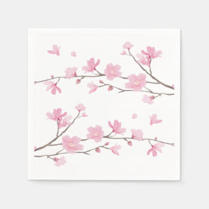 Cherry Blossom - transparante achtergrond Servet