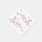 Cherry Blossom - transparante achtergrond Servet (Hoek)