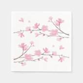 Cherry Blossom - transparante achtergrond Servetten (Voorkant)