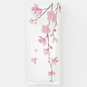 Cherry Blossom - Transparante achtergrond Spandoek (Verticaal)