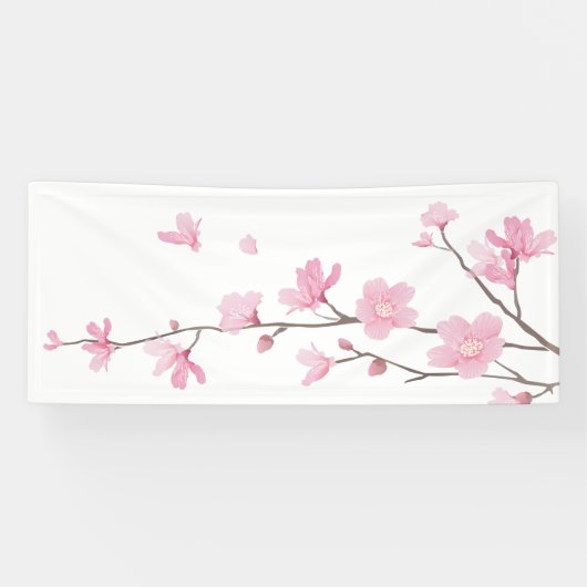 Cherry Blossom - Transparante achtergrond Spandoek (Horizontaal)