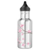 Cherry Blossom - transparante achtergrond Waterfles (Rechts)