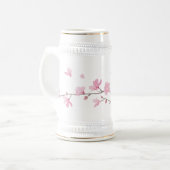 Cherry Blossom - Transparent-Background Bierpul (Voorkant links)