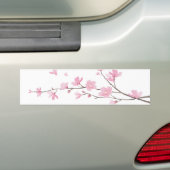 Cherry Blossom - Transparent-Background Bumpersticker (Op auto)
