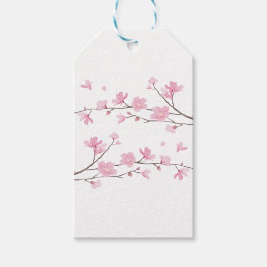 Cherry Blossom - Transparent-Background Cadeaulabel (Voorkant)