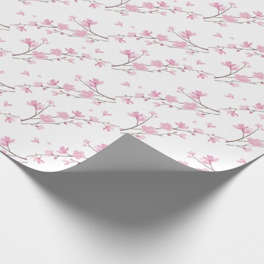 Cherry Blossom - Transparent-Background Cadeaupapier (Hoek)