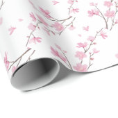 Cherry Blossom - Transparent-Background Cadeaupapier (Rol Hoek)