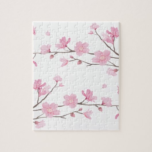 Cherry Blossom - Transparent-Background Legpuzzel (Verticaal)