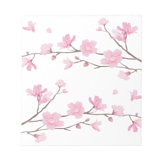 Cherry Blossom - Transparent-Background Notitieblok (Voorkant)