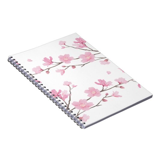 Cherry Blossom - Transparent-Background Notitieboek (Rechterzijde)