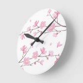 Cherry Blossom - Transparent-Background Ronde Klok (Hoek)