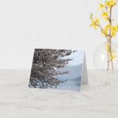 Cherry Blossom Tree Art Note Kaart (Gele Bloem)