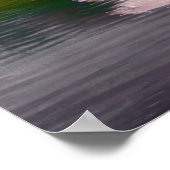 Cherry Blossom Tree at a Lake Poster (Hoek)