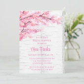 Cherry Blossom Tree Bark Vrijgezellenfeest Kaart (Staand voorkant)