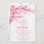 Cherry Blossom Tree Bark Vrijgezellenfeest Kaart (Voorkant / Achterkant)