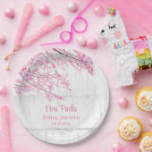 Cherry Blossom Tree Bark Vrijgezellenfeest Papieren Bordje (Feest)