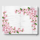 Cherry Blossom Tree Bark Wedding Gastenboek (Achterkant)